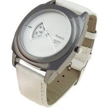 Novelty Design Unisex Cool Wrist Watch (White) - White - Stainless Steel