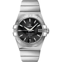 Omega Men's Constellation Silver & Diamonds Dial Watch 123.50.35.20.52.004