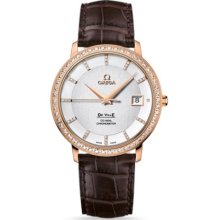 Omega Women's De Ville White & Diamonds Dial Watch 413.58.37.20.52.001