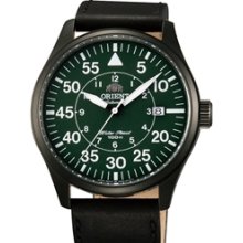 Orient 21-Jewel Automatic Aviator Flight Watch with Black Leather Strap #ER2A002F