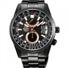 Orient Automatic Black Mens Dual Time Watch DH01001B FDH01001B