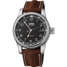 Oris 73376694084LS Watch Aviation Big Crown Mens - Black Dial