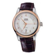 Oris Men's Culture Classic Date White Dial Watch 733-7594-4361-LS
