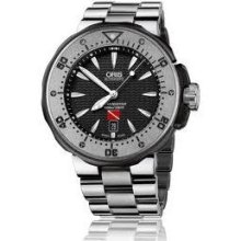 Oris Men's 'tt1 Chronograph' Grey Dial Stainless Steel Automatic Watch