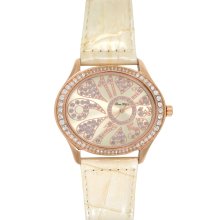 Paris Hilton Watches - Oval Brown Band Champagne Dial Watch