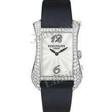 Patek Philippe Gondolo Serata White Gold Diamond Watch 4973G