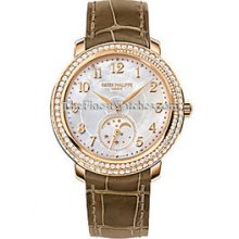 Patek Philippe Ladies Moonphase Rose Gold Diamond Watch 4968R