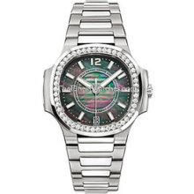 Patek Philippe Ladies Nautilus Steel Diamond Watch 7008/1A