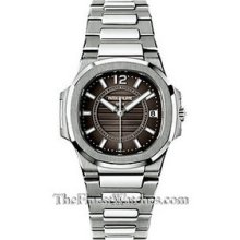 Patek Philippe Ladies Nautilus White Gold Watch 7011/1G