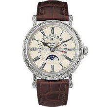 Patek Philippe Perpetual Calendar White Gold Watch 5160G