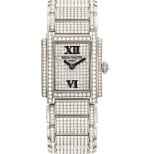 Patek Twenty-4 White Gold w- Diamonds Ladies Watch 4909-50G