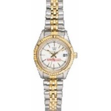 Pedre Women`s Two Tone 5th Avenue Metal Watch W/ Stainless Steel Bracelet