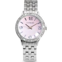 Personalized Ladies Pink Dial Wrist Watch