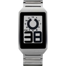 Phosphor Watch - Digital Hour Clock - Silver/Metal