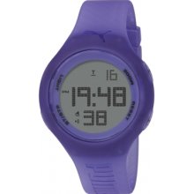 PU910801026 Puma Loop Transparent Purple Digital Chronograph Watch