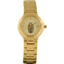 Pulsar Men's Gold Tone Guadalupe Stainless Steel Dress Watch PXQ390BL
