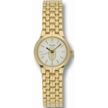 Pulsar PRS568XGL Gold Tone Guadalupe Stainless Steel White Dial Dress