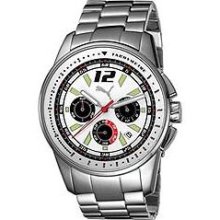 Puma Bracelets Race Chronograph White Dial Men's watch #PU102161002