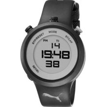 Puma Men's 'active' Black Polyurethane Digital Watch