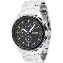 Quartz Wrist Watch with Tanium Metal Strap for Men - Stainless Steel
