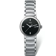Rado Centrix Jubile Ceramic Steel Auto 38mm Watch - Black Dial, Steel and Ceramic Bracelet R30941702 Sale Authentic