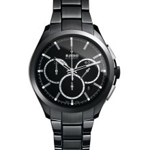 Rado Hyperchrome Automatic Chronograph 45mm Watch - Black Dial, Black Ceramic Bracelet R32275152 Sale Authentic