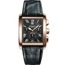 Raymond Weil Don Giovanni Cosi Grande Automatic Black Dial Rose Gold Mens Watch 14885-G-00209