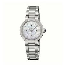Raymond Weil Ladies Silver-tone Watch W/Mother-of-pearl Diamond Dial/Bezel