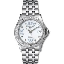 Raymond Weil Ladies Tango Spirit 5590 Diamond Watch With Extra 4 Original Straps