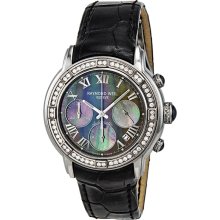Raymond Weil Parsifal Diamond Chronograph Automatic Black Mother of Pearl Mens Watch 7241-SL2-00278