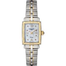 Raymond Weil Women's Parsifal Two-tone Mother-of-pearl Diamond Dial Watch 9440-s