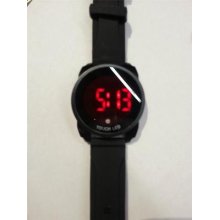 Red Led Silicone Band Round Touch Screen Digital Led Wrist Watch More Colors