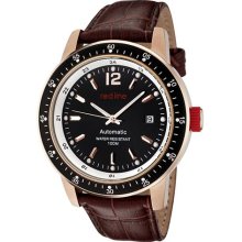 Red Line Men's 'Meter' Brown Leather Watch ...