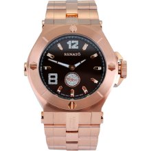 Renato Men's Stainless Steel Wilde Beast Watch (Rosetone)