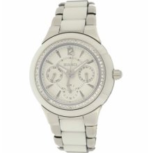 Roberto Bianci Women's Eleganza White Ceramic & Steel Watch w/Zir ...