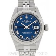 Rolex Date Ladies Steel Watch 79160