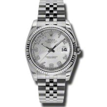 Rolex Datejust Silver Dial Automatic Stainless Steel Watch 116234SCAJ