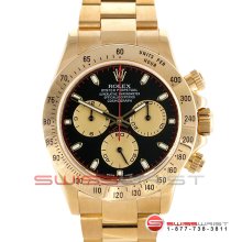 Rolex Daytona 18k Yellow Gold Black Paul Newman Dial 116528 40MM Model