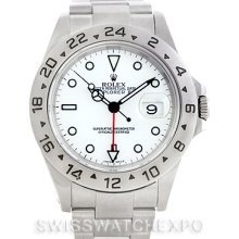 Rolex Explorer II Mens Steel White Dial Watch 16570