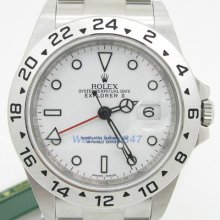 Rolex Explorer Ii White Index Dial Oyster Bracelet Mens Watch