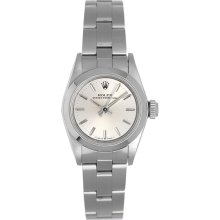Rolex Ladies Oyster Perpetual No-Date Stainless Steel Watch 67180