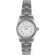 Rolex Ladies Oyster Perpetual Watch 76080 White Dial