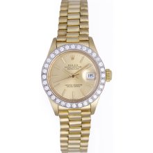 Rolex Ladies President 18k Yellow Gold Watch 6917