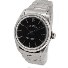 Rolex Oyster Perpetual Automatic 1002, Black Dial, Vintage Rivet Band