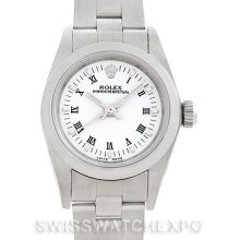 Rolex Oyster Perpetual Nondate Ladies Steel Watch 76080
