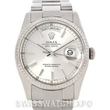 Rolex President 118239 Mens 18k White Gold Watch