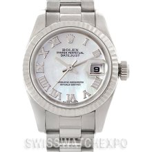 Rolex President Ladies 18k White Gold Watch 179179