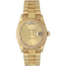 Rolex President Men's - Day-Date Watch 18248 Champagne Dial