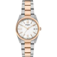 Rotary Classic Gents 2 Tone Stainless Steel & Rose Gold Watch