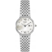 Rotary Ladies Lb00496/41 Steel Bracelet Watch Rrp Â£129.00